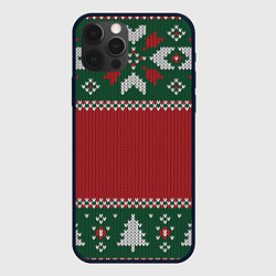 Чехол iPhone 12 Pro Max Knitted Christmas Pattern