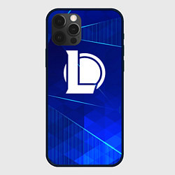 Чехол iPhone 12 Pro Max League of Legends blue poly