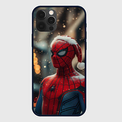 Чехол iPhone 12 Pro Max New year Spider-man