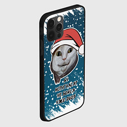 Чехол для iPhone 12 Pro Max Бу испугался - 2025 не бойся, цвет: 3D-черный — фото 2