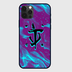 Чехол iPhone 12 Pro Max Doom neon flame