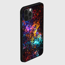 Чехол для iPhone 12 Pro Max Космические краски текстура, цвет: 3D-черный — фото 2