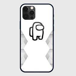 Чехол iPhone 12 Pro Max Among Us white poly