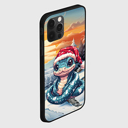 Чехол для iPhone 12 Pro Max Символ 2025 года - змейка, цвет: 3D-черный — фото 2