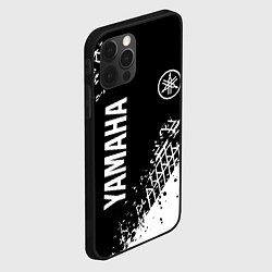Чехол для iPhone 12 Pro Max Yamaha - следы от шин, цвет: 3D-черный — фото 2