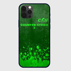 Чехол iPhone 12 Pro Max Counter-Strike 2 - green gradient посередине