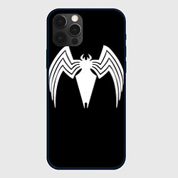 Чехол для iPhone 12 Pro Max Venom - spider logo, цвет: 3D-черный
