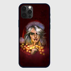 Чехол iPhone 12 Pro Max Цирилла в шапке - The Witcher new year