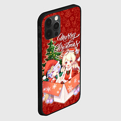 Чехол для iPhone 12 Pro Max Геншин импакт Кли - Новый год, цвет: 3D-черный — фото 2