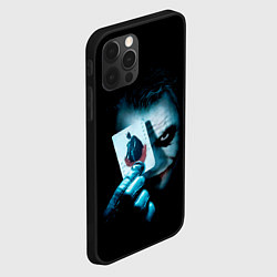 Чехол для iPhone 12 Pro Max Джокер с картой Темный рыцарь, цвет: 3D-черный — фото 2