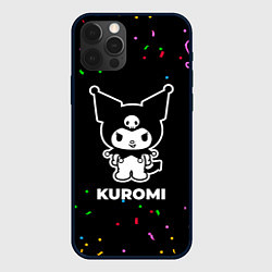 Чехол для iPhone 12 Pro Max Kuromi конфети, цвет: 3D-черный