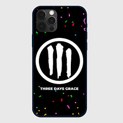 Чехол для iPhone 12 Pro Max Three Days Grace конфети, цвет: 3D-черный
