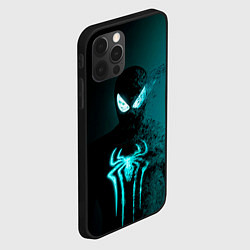 Чехол для iPhone 12 Pro Max Neon spider-man, цвет: 3D-черный — фото 2
