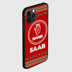 Чехол для iPhone 12 Pro Max Saab new year, цвет: 3D-черный — фото 2