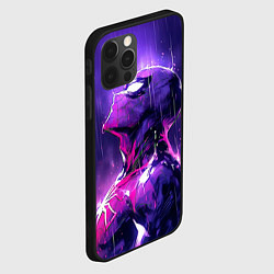 Чехол для iPhone 12 Pro Max Spider-man - Neon rain, цвет: 3D-черный — фото 2