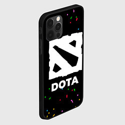 Чехол для iPhone 12 Pro Max Dota конфети, цвет: 3D-черный — фото 2