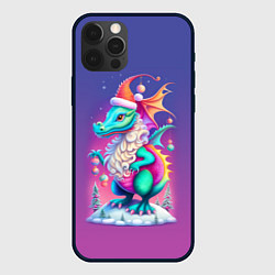 Чехол iPhone 12 Pro Max Новогодний дракончик - нейроарт