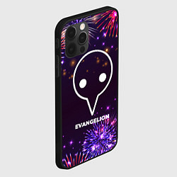 Чехол для iPhone 12 Pro Max Праздничный Evangelion, цвет: 3D-черный — фото 2