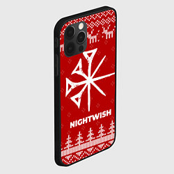 Чехол для iPhone 12 Pro Max Новогодний Nightwish с оленями, цвет: 3D-черный — фото 2