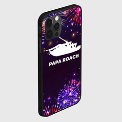 Чехол для iPhone 12 Pro Max Праздничный Papa Roach, цвет: 3D-черный — фото 2
