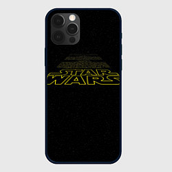 Чехол для iPhone 12 Pro Max Star Wars - вступительные титры, цвет: 3D-черный
