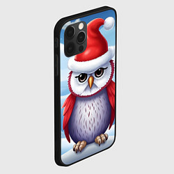 Чехол для iPhone 12 Pro Max Зимний совенок в шапочке, цвет: 3D-черный — фото 2