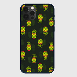 Чехол iPhone 12 Pro Max Ананасовый паттерн