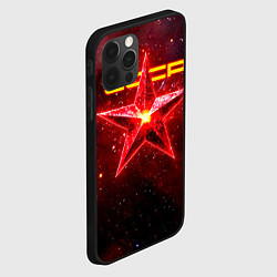 Чехол для iPhone 12 Pro Max Космические звезды СССР, цвет: 3D-черный — фото 2