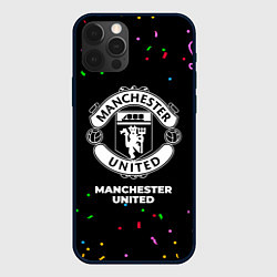 Чехол iPhone 12 Pro Max Manchester United конфети