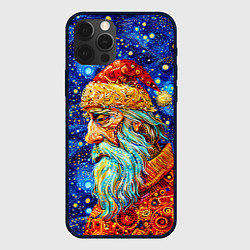 Чехол iPhone 12 Pro Max Santa Claus: pop-art-brut-nouveau pointillism