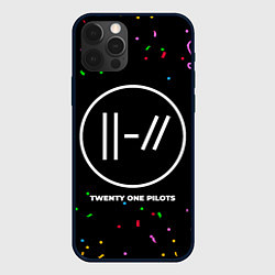 Чехол для iPhone 12 Pro Max Twenty One Pilots конфети, цвет: 3D-черный