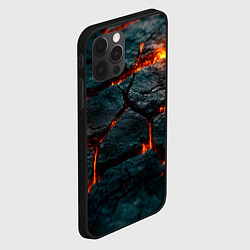 Чехол для iPhone 12 Pro Max Скала и лава, цвет: 3D-черный — фото 2