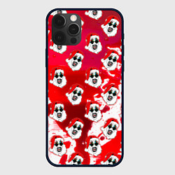 Чехол iPhone 12 Pro Max Funny Santa clown Art in blood