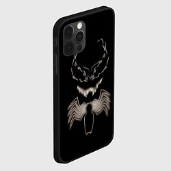 Чехол для iPhone 12 Pro Max Venom in the dark, цвет: 3D-черный — фото 2