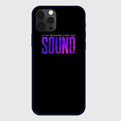 Чехол для iPhone 12 Pro Max In the beginning was sound, цвет: 3D-черный