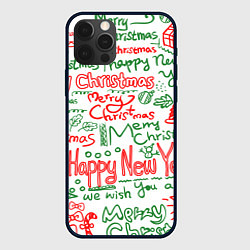 Чехол iPhone 12 Pro Max Новогодняя атмосфера merry christmas