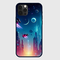 Чехол iPhone 12 Pro Max Neon metropolis in the future - ai art fantasy