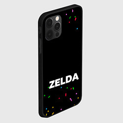 Чехол для iPhone 12 Pro Max Zelda конфети, цвет: 3D-черный — фото 2