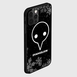 Чехол для iPhone 12 Pro Max Снежный Evangelion, цвет: 3D-черный — фото 2