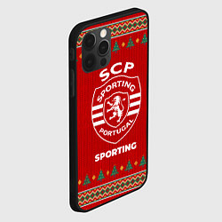 Чехол для iPhone 12 Pro Max Sporting new year, цвет: 3D-черный — фото 2