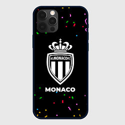 Чехол для iPhone 12 Pro Max Monaco конфети, цвет: 3D-черный