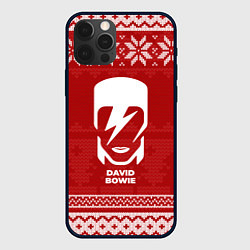Чехол iPhone 12 Pro Max Новогодний David Bowie