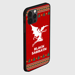 Чехол для iPhone 12 Pro Max Black Sabbath new year, цвет: 3D-черный — фото 2