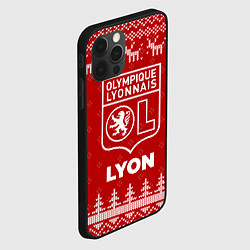 Чехол для iPhone 12 Pro Max Новогодний Lyon с оленями, цвет: 3D-черный — фото 2