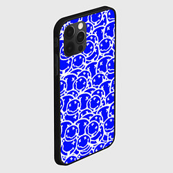 Чехол для iPhone 12 Pro Max Nirvana logo blue, цвет: 3D-черный — фото 2