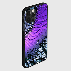 Чехол для iPhone 12 Pro Max Камни и фиолетовая земля, цвет: 3D-черный — фото 2