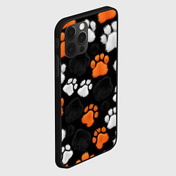 Чехол для iPhone 12 Pro Max Мохнатые лапки, цвет: 3D-черный — фото 2