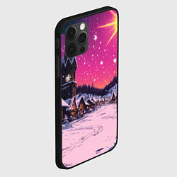 Чехол для iPhone 12 Pro Max Закат рождества, цвет: 3D-черный — фото 2