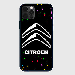 Чехол для iPhone 12 Pro Max Citroen конфети, цвет: 3D-черный