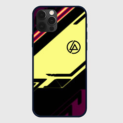 Чехол iPhone 12 Pro Max Linkin park geometry steel